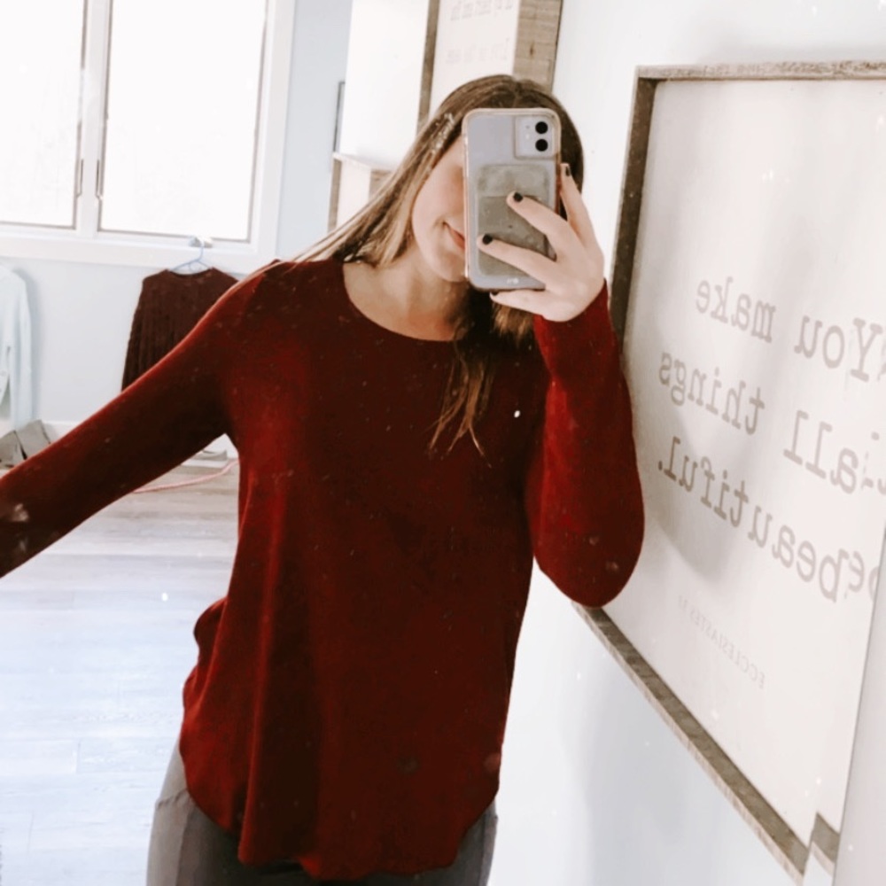 Dark Red Sweater